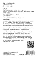HARVEST SAMPLER digital pattern