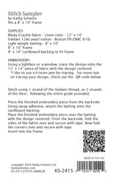 STITCH SAMPLER digital pattern