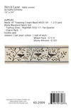 Birch Lane table runner - PDF download
