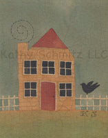 P51- Yellow House with Bird